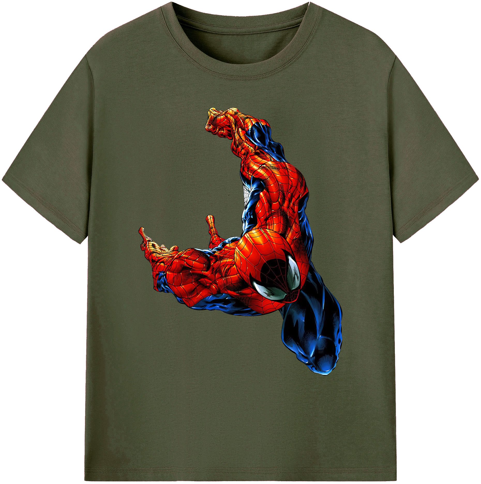 （画像用） Spider Man スパイダーマン 綿100％ メンズ半袖Tシャツ｜肌触りやわらか＆通気性
